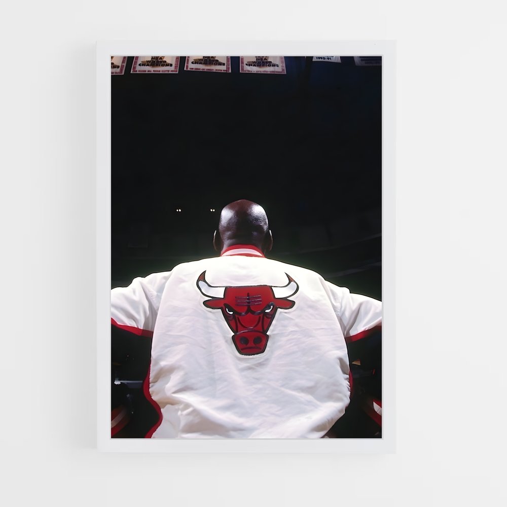 Poster Bulls en Action – affiche Basketball (vue 3)